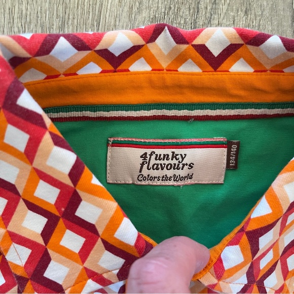 4 Funky Flavours Colors Of The World -Cardigan LS Shirt  Little Boys 134/140 - Picture 5 of 12